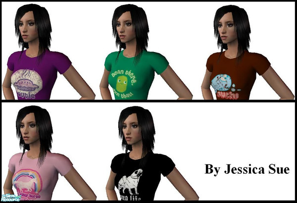 Sims 2 — David and Goliath Tees by JessicaSue — Collection of 5 tees based off of the David and Goliath clothing line.