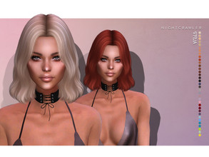 Sims 4 — Nightcrawler-Stella (HAIR) by Nightcrawler_Sims — NEW HAIR MESH T/E Smooth bone assignment All lods 36colors
