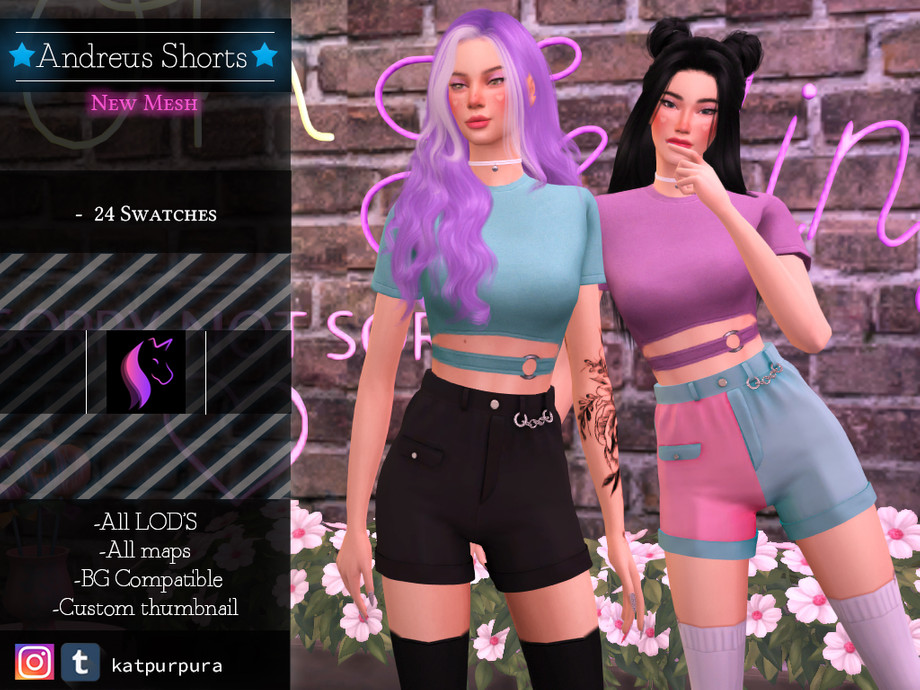 The Sims Resource - Andreus Shorts