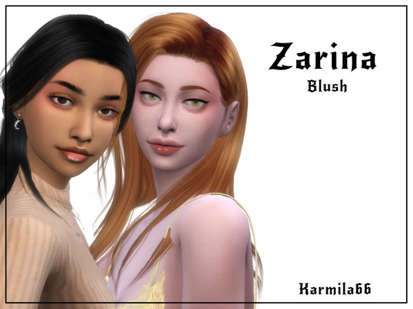Sims 4 — Zarina Blush by Karmila66 — 6 swatches basegame compatible