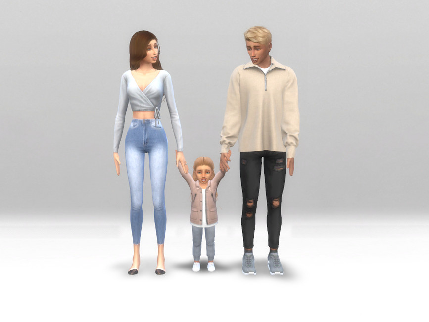 The Sims Resource - The Three of Us Pose Pack