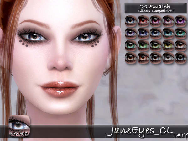Sims 4 — [Ts4]Taty_JaneEyes_CL by tatygagg — - Female, Male - Human, Alien - Toddler to Elder - Hq Compatible - Sliders