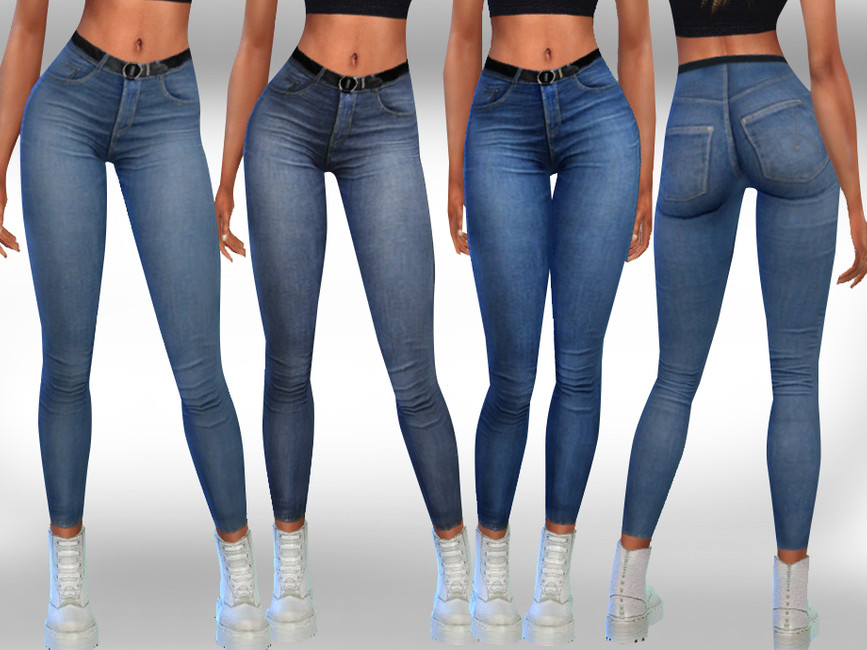 The Sims Resource - Female Skinny Fit Realistic Jeans