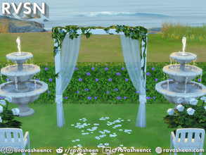 Sims 4 — Holy Marchrimony Wedding Arches by RAVASHEEN — The Holy Marchrimony set comes with 7 different arches for your