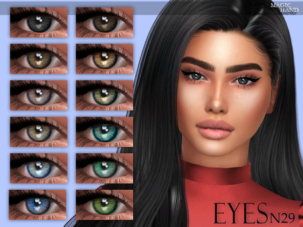 Sims 4 — [MH] Eyes N29 by MagicHand — --12 available colors-- --Compatible with HQ settings-- --CAS thumbnail-- Pictures