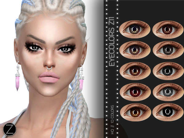 Sims 4 — EYECOLORS Z11 by ZENX — -Base Game -All Age -For Female -10 colors -Works with all of skins -Compatible with HQ