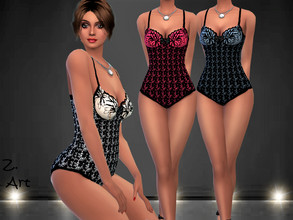Sims 4 — Bodyform 07 Lingerie by Zuckerschnute20 — A feminine body suit made of stretchy lace with a lovely modeled