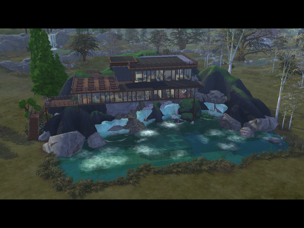 Sims 4 — Legacy Cliffhaus by AlolanShiro by AlolanShiro — THIS CREATION HAS NO CUSTOM CONTENT. This is my first creation.