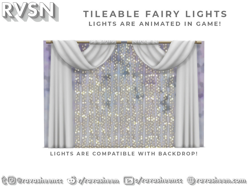 The Sims Resource Wide Wall Fairy Lights