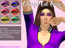 Sims 4 — Colorful Cut Crease Eyeshadow by Beatrice's Honeypot by BeatriceHoneypot — Thank you for Dowloading!!!