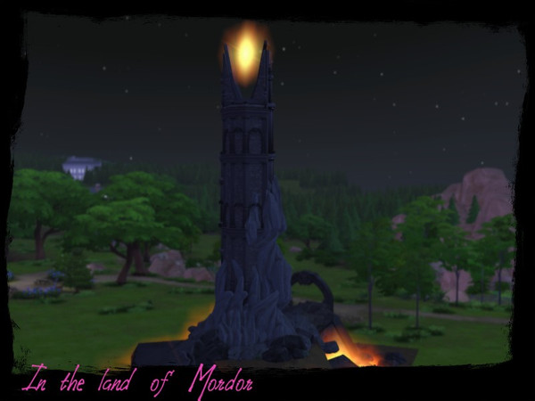 Sims 4 — In the land of Mordor by GenkaiHaretsu — ...where the shadows lie.