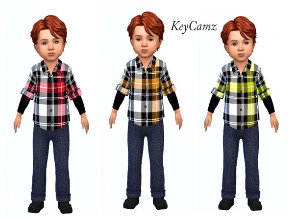 The Sims Resource - KeyCamz Toddler Boy's Shirt 0118
