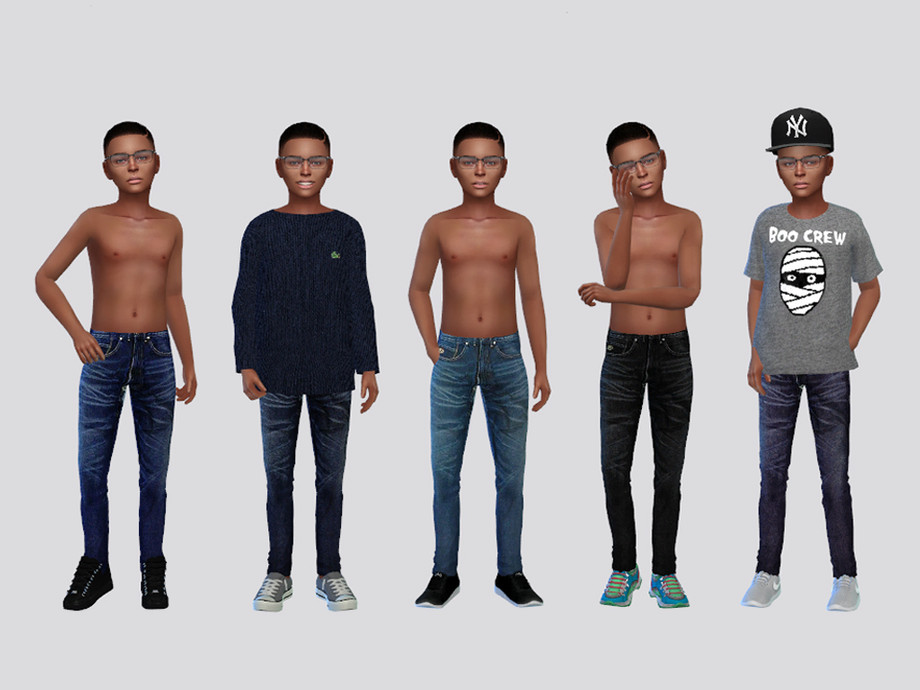 The Sims Resource - Dos Denim Jeans Boys