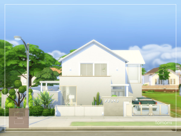 Sims 4 — Tomomi - No CC by arlaney — A Muji inspired 2 - storey residential.