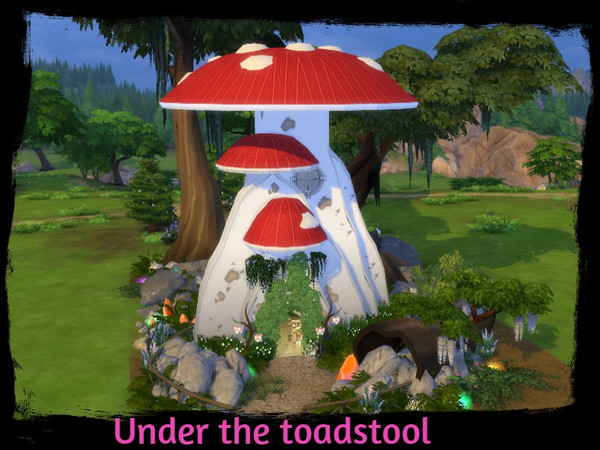 Sims 4 — Under the toadstool by GenkaiHaretsu — House under the toadstool. 
