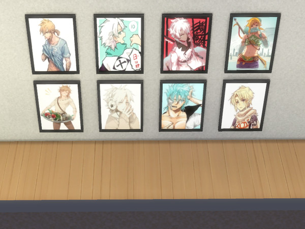 Sims 4 — Paintings Of Disappointment  by ihatebabies21 — A retextured painting with 8 swatches, ranging from Link,