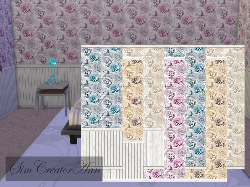 The Sims Resource Roses Wallpaper