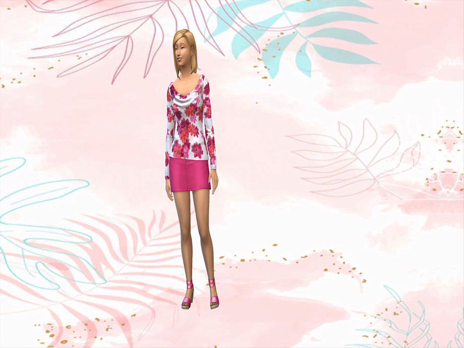 Sims 4 - Light Pink Tropical CAS Background by XxThickySimsxX - Custom CAS...