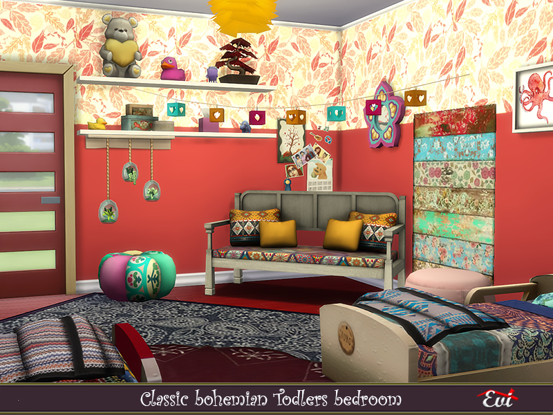 The Sims Resource Classic Bohemian Toddlers Room