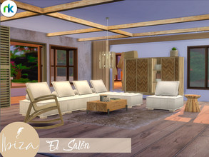 Sims 4 — Nikadema Ibiza El Salon by nikadema — This is the first part of the Ibiza El Salon series, that contains three