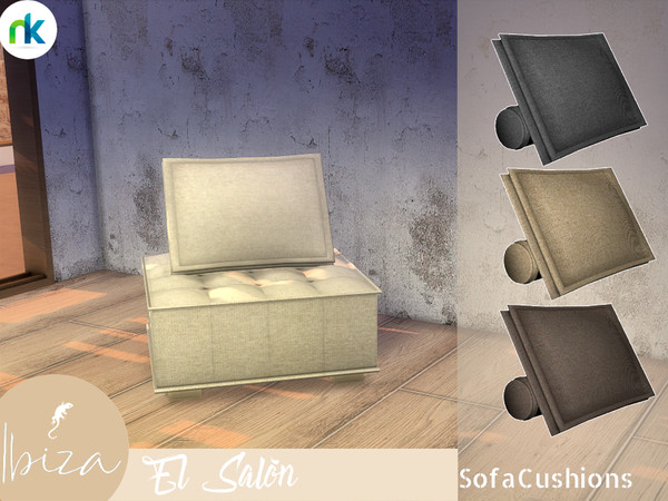 Sims 4 — Nikadema Ibiza El Salon Sofa Cushions by nikadema — These two cushions are the perfect combination for the sofa
