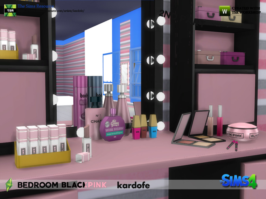 The Sims Resource - kardofe_Bedroom BLACKPINK 2nd part