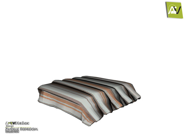 Sims 3 — Zwolle Bed Blanket by ArtVitalex — - Zwolle Bed Blanket - ArtVitalex@TSR, Jan 2021