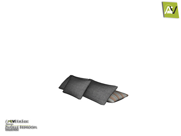 Sims 3 — Zwolle Bed Pillows by ArtVitalex — - Zwolle Bed Pillows - ArtVitalex@TSR, Jan 2021