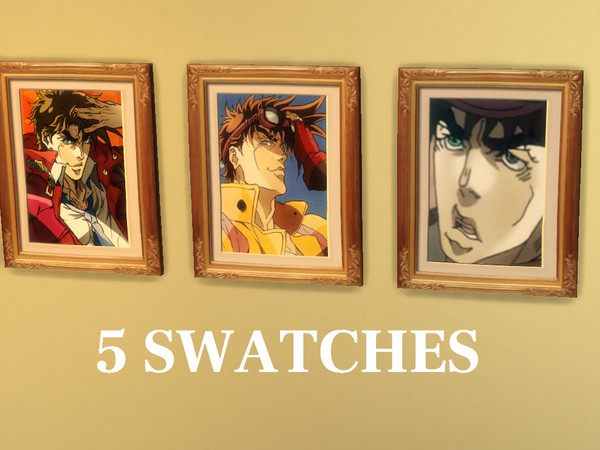Sims 4 — Joseph Joestar Portrait by Evineu — The best jojo portrait/painting/poster i don't know from the best anime and