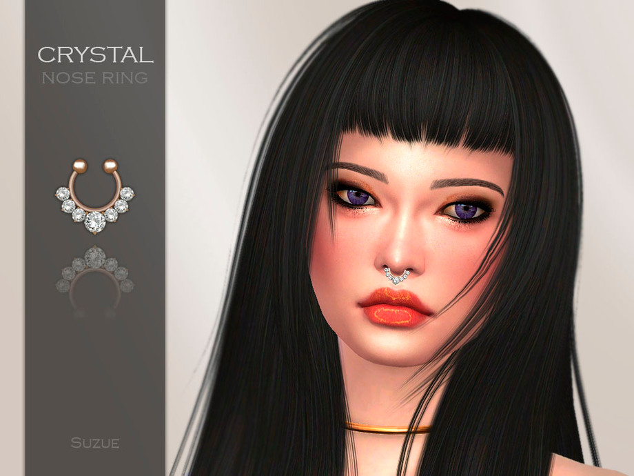 Lover Recollection ristet brød The Sims Resource - Crystal Nose Ring