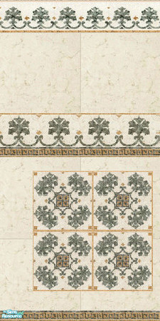 Sims 2 — Maple bathroom by annefranzen — Tiles for wall and floor.