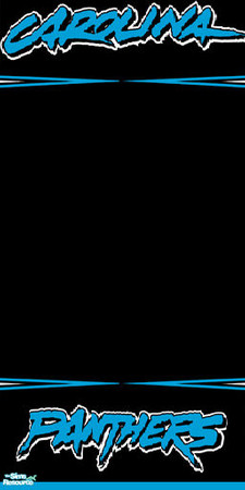 Sims 2 — NFL Panthers Walls - 5 by fionnababygirl — part of the NFL collection inspired by my hubby. Enjoy :)