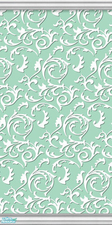Sims 2 — Studio K Elegance - Mint by StudioKhagerks — 15-28 of 28 colors. Can be found under Wallpapers. Coordinates with