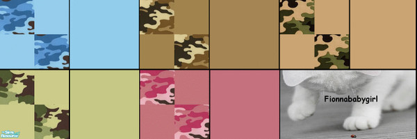 Sims 2 — Camo collection - Floors by fionnababygirl — this is a set of 10 plain and camo floors to match my camo wall