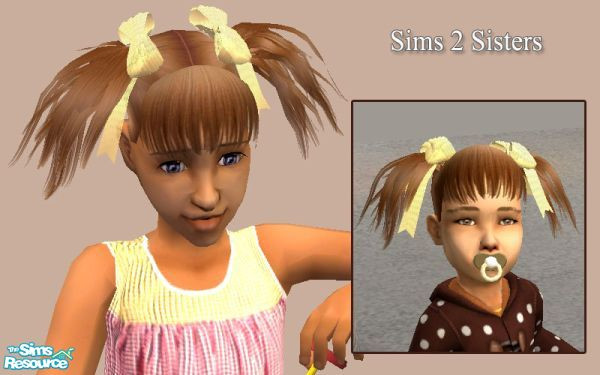 Sims 2 — S2S 'Katka' hair - 6 by sims2sisters — Hair for female toddler and child with animation. 