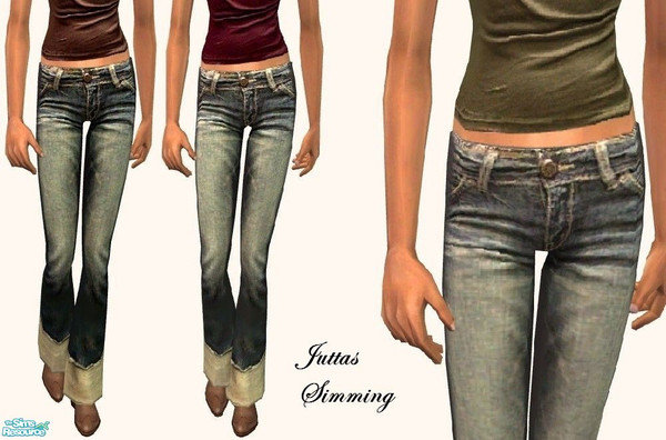 Sims 2 — teen jeans by juttaponath — Do not reupload or edit and upload. Thank you 