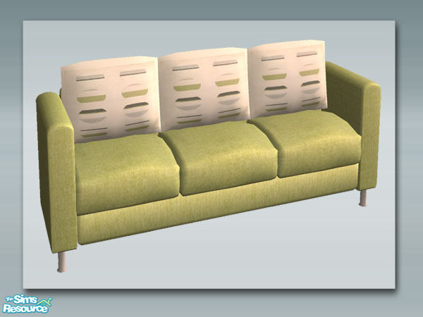 Sims 2 — Isabel Naturals: Spring Green Sofa by Shakeshaft — Part of a recolour set for your Sims of my Isabel Naturals