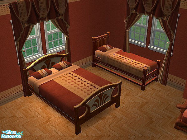 Sims 2 — Opulence Bedroom - Bedding by hatshepsut — Part of the Opulence Bedroom set.