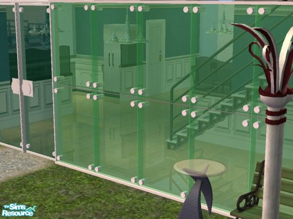 Sims 2 — Modern fullsize window No.2 -green glass by stonetower — This is green glass recolor. Its straight mesh is