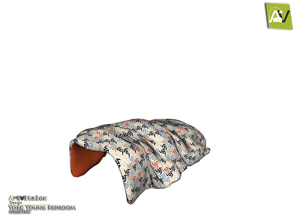 Sims 3 — York Bed Blanket by ArtVitalex — - York Bed Blanket - ArtVitalex@TSR, Jan 2021