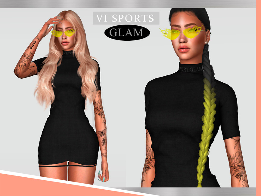 Dress V by Viy Sims at TSR » Sims 4 Updates