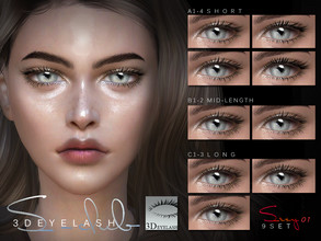 Sims 4 — S-Club ts4 3D EYELASHES I F V1 bassis  by S-Club — 3D EYELASHES for the sims4, 9 STYLES 9 BLACK+9 WITHE FOR