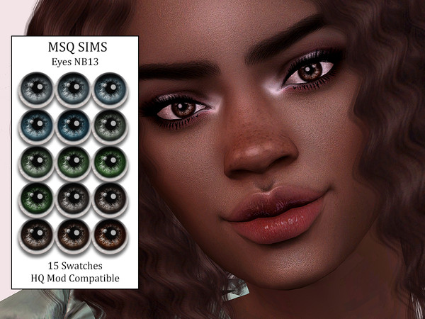 Sims 4 — Eyes NB13 by MSQSIMS — - All Genders - All Ages - 15 Colors - Glossy Effect - Facepaint Category - Custom