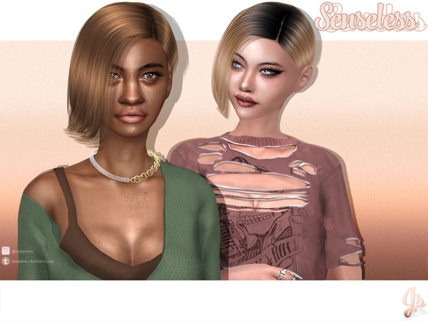 The Sims Resource - JavaSims- Senseless (Hairstyle)