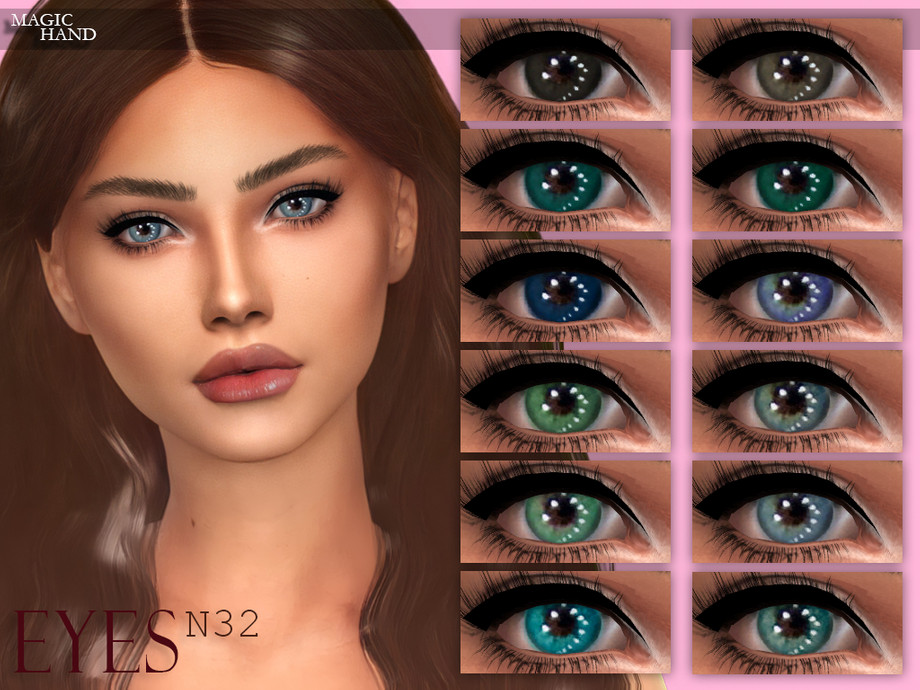 Игра новые глаза. Линзы n62 by MAGICHAND. Ac78_PS_Eyes_n152. Female four Eyes.