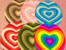 Sims 4 — Heart Print Rugs by Dollaholics — BGC 6 Swatches 