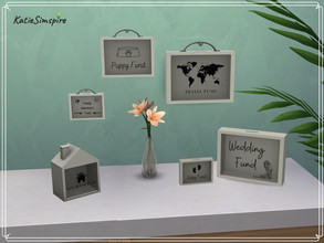 Sims 4 — Money Boxes by Katiesimspire — Money box decorations with different swatches :) Hope you enjoy! --- Please do no