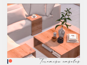 Sims 4 — Tiramisu consoles - Patreon Early Access for TSR by Winner9 — Consoles set perfectly fits my modular sofa set