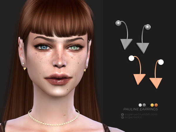 The Sims Resource - Pauline earrings