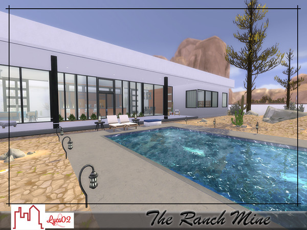Sims 4 — The Ranch Mine by Lyca02 — The Ranch Mine by Lyca02 No CC Lot: 50x50 This House contains: 1 Floor 4 Bedrooms 4